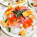 ｺｱﾗ's cooksnap of when they made ひな祭りにぴったり！海鮮ちらし寿司.