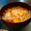 アスカチャチャ's cooksnap of when they made エノキと溶き卵の味噌汁(合わせ味噌).