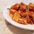fu♪♪'s cooksnap of when they made 厚揚げ豆腐と長ねぎのキムチ炒め.
