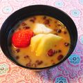 yesmama's cooksnap of when they made 甘酒と小豆煮でほっこり♡雑穀風お汁粉.
