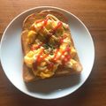 chikinda's cooksnap of when they made 簡単朝食♡卵トースト.
