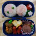 音符ちゃん's cooksnap of when they made お花見に♪桜満開おにぎり.