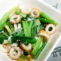 まぶたん's cooksnap of when they made 簡単！めんつゆで小松菜とちくわのおひたし.