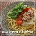 surirera's cooksnap of when they made さっぱり水菜おろしツナの和風パスタ.