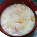 うみこひつ's cooksnap of when they made 簡単☆白菜とソーセージのミルクスープ☆.