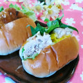 クックI7I5L1☆'s cooksnap of when they made おひとりさまのシューマイで和風サンド.