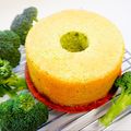 makichihua's cooksnap of when they made ふわふわ！ブロッコリーのシフォンケーキ.