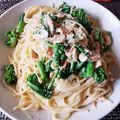 どみのへや's cooksnap of when they made 菜の花と桜えびのワンポットミルクパスタ.