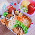 ★うさぎ組★'s cooksnap of when they made キャラ弁☆トトロールパンサンド☆.
