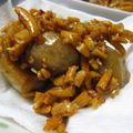 ちばたま's cooksnap of when they made 残った里芋の煮物の柿の種揚げ.