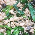 まさこ母's cooksnap of when they made 鶏ひき肉とニラのみそ炒め.