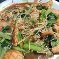 JJnomom's cooksnap of when they made 胸肉と小松菜の辛子醤油炒め.