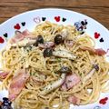 ★non's cooksnap of when they made 炒めるだけ！きのことベーコンの簡単パスタ.