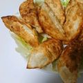 yuriレシピ's cooksnap of when they made 余った餃子の皮で♪コーンポテトチーズ揚げ.