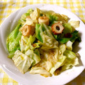 クリちゃん0309's cooksnap of when they made キャベツ・ちくわ・ニンニクの和風炒め♪.