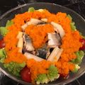 ♪きっとんとん♪'s cooksnap of when they made 鯖水煮缶DE人参ドレッシングサラダ.