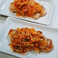 ☆クローバー134☆'s cooksnap of when they made ソースが美味しいステーキ☆ポークチャップ.