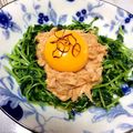 にーまま's cooksnap of when they made シーチキンと豆苗のユッケ.