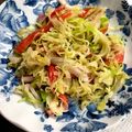 クックNQS77F☆'s cooksnap of when they made お弁当に中華風カニカマとキャベツ.