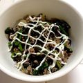 まめぞうでたよ's cooksnap of when they made ポパイ丼（ほうれん草とひき肉丼）.