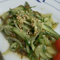 タルタルチキン南蛮's cooksnap of when they made 大量消費♡もずくとキュウリの中華風酢の物.