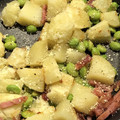 クックZ8J4H4☆'s cooksnap of when they made 簡単★じゃがいもと枝豆の粉チーズ焼き.