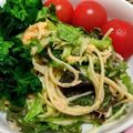 anjelica7's cooksnap of when they made ☆簡単♪♪水菜とハムのサラスパ☆.