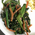 水色ぴーなっつ's cooksnap of when they made ほうれん草と人参の炒めもの.
