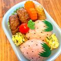 クックKVINA6☆'s cooksnap of when they made キャラ弁☆ピンクの苺.