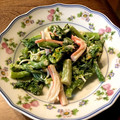ばたみそーぱん☆'s cooksnap of when they made 菜の花とカニカマのわさびマヨ和え.