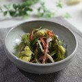 まろんかふぇ's cooksnap of when they made 炒り卵と茎わかめ（切り昆布）の甘酢サラダ.