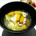 くっくペタ's cooksnap of when they made 簡単♩鶏肉 鶏ガラスープの素で万能スープ.