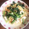 sou＊'s cooksnap of when they made ささみ肉と水菜のクリームパスタ.