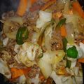 トセーちゃんの娘's cooksnap of when they made 合挽と野菜炒め.