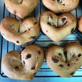 ぴけろん's cooksnap of when they made 簡単♡かわいいハートのチョコチップパン♡.