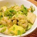 figaron311's cooksnap of when they made ニンニク鶏のアボカド炒め.