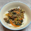 lomo's cooksnap of when they made チーズビビンバ丼.