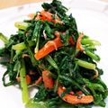 ♡こもれび♡'s cooksnap of when they made 春菊&人参のごま和え.