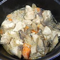 みゃじま's cooksnap of when they made staubで♪鶏とごぼうとにんじんの煮物.