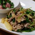 미가1988's cooksnap of when they made 豆苗とジャガイモの豚バラ炒め.