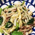 いかめし321's cooksnap of when they made 台湾屋台風　豚バラと小松菜の炒め物.