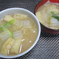 ジョングレ's cooksnap of when they made 白菜と薄揚げの味噌汁.