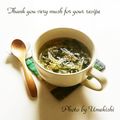 ウメ吉さん's cooksnap of when they made 豆もやしわかめスープ.
