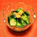 三兄妹の杏まま's cooksnap of when they made わかめときゅうりの梅入り酢の物.