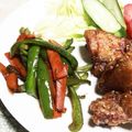 KUMI KUMI's cooksnap of when they made 簡単付け合せ★ピーマンと人参のソース炒め.