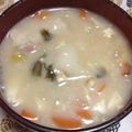 ぽぽきゅ's cooksnap of when they made 豚汁に餅☝これをお雑煮と言う…私。お雑煮.