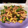 赤りんご's cooksnap of when they made ピーマンとひき肉のピリ辛卵炒め.