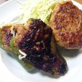 10000kcal's cooksnap of when they made 簡単☆鶏胸肉ミンチでピーマンの肉詰め.