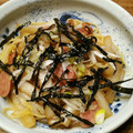 クック7RK4JC☆'s cooksnap of when they made 白菜とソーセージの柚子胡椒和風パスタ☆.