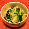 三兄妹の杏まま's cooksnap of when they made ほうれん草とトマトの納豆和え.
